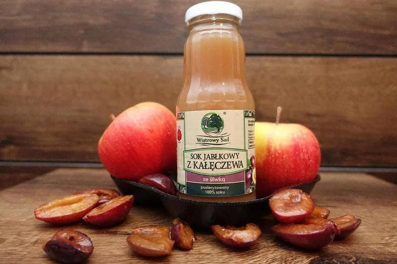 Sok jabłkowy ze śliwką 300 ml