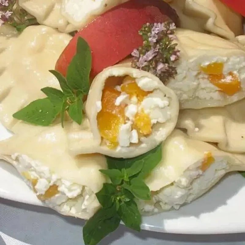 Pierogi z serem i brzoskwiniami 500 g