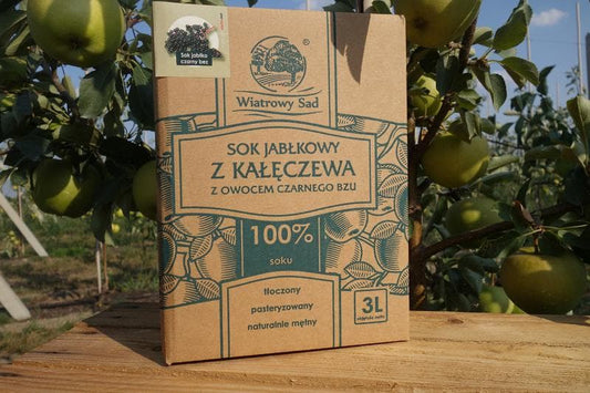 Sok jabłkowy z owocem czarnego bzu 3 l