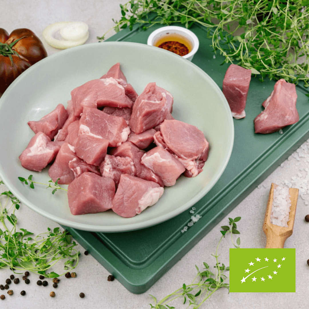 Mięso wieprzowe gulaszowe EKO (ok. 500 g)