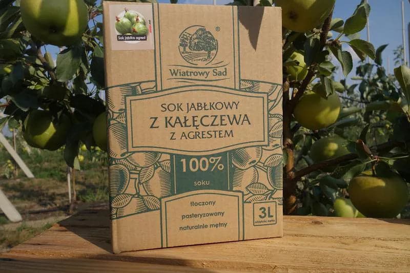 Sok jabłkowy z agrestem 3 l