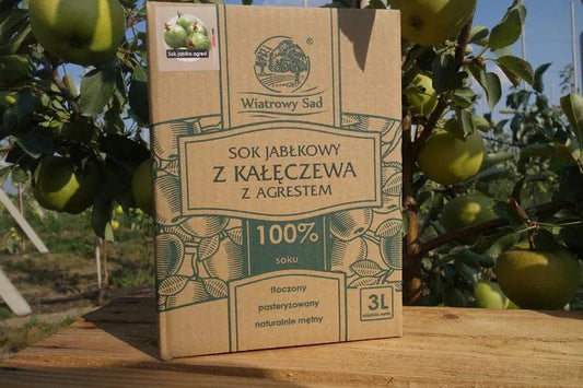 Sok jabłkowy z agrestem 3 l