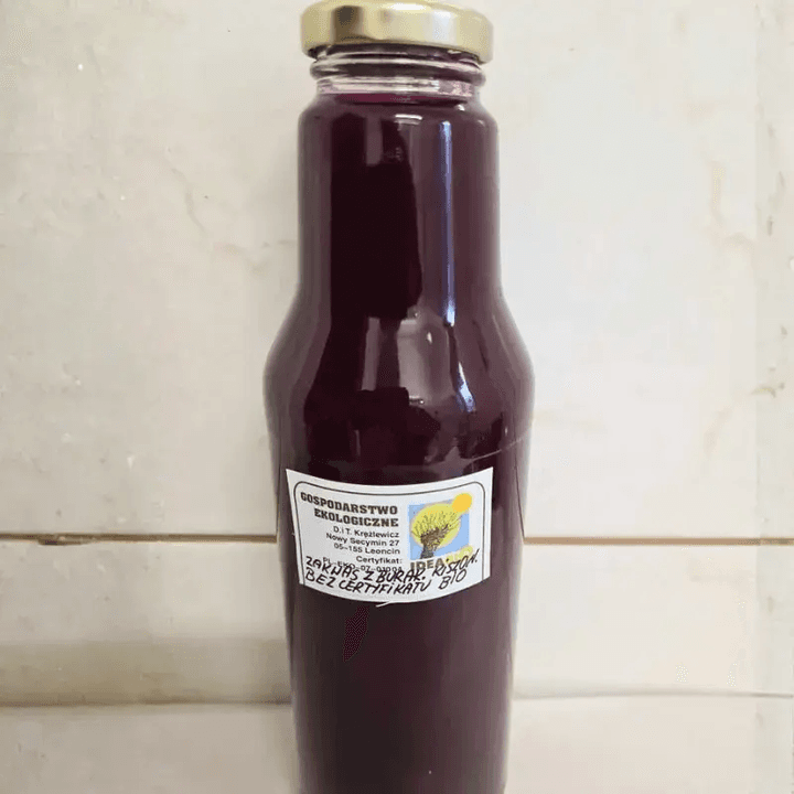 Zakwas z czerwonych buraków ćwikłowych 0,75 l
