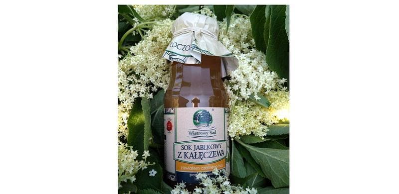 Sok jabłkowy z sokiem z kwiatu czarnego bzu 300 ml