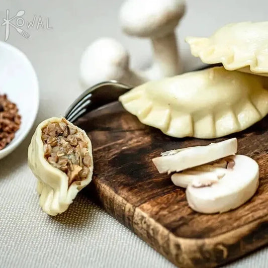 Pierogi z kaszą gryczaną i pieczarkami 500 g