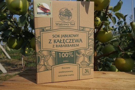 Sok jabłkowy z rabarbarem 3 l